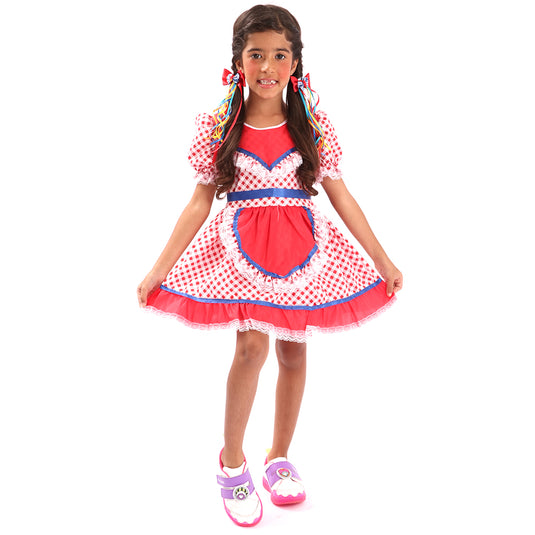 VESTIDO JUNINO BELISA- INFANTIL