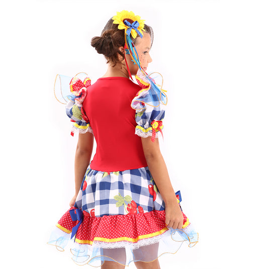 VESTIDO JUNINO AÇUCAR- INFANTIL