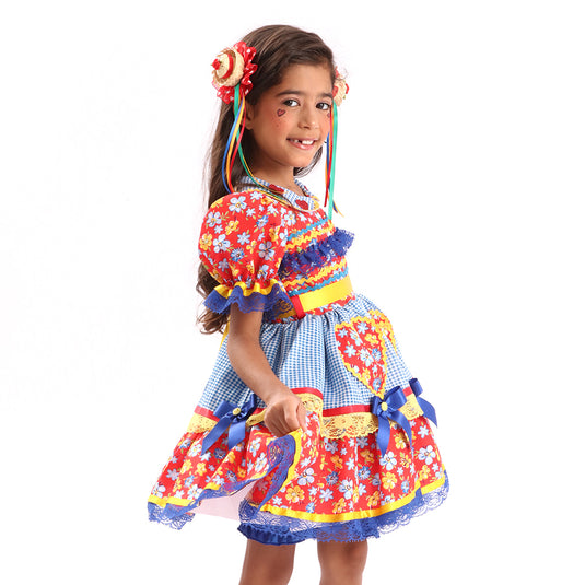 VESTIDO JUNINO BANOFFE- INFANTIL