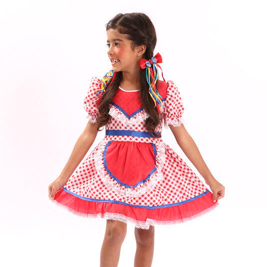 VESTIDO JUNINO BELISA- INFANTIL