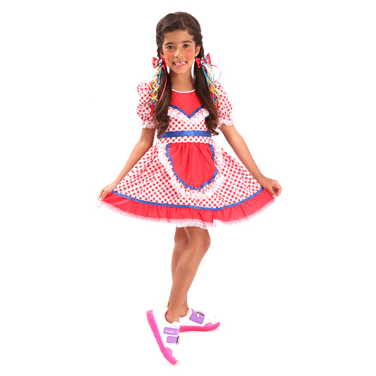 VESTIDO JUNINO BELISA- INFANTIL