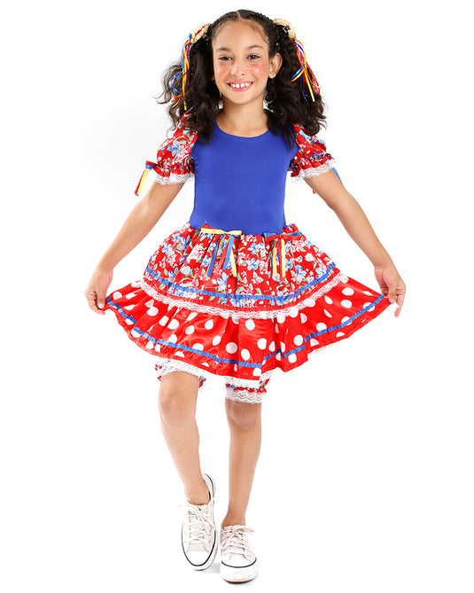 VESTIDO JUNINO BIANCA- INFANTIL