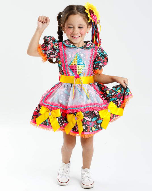 VESTIDO JUNINO DONUT- BEBÊ