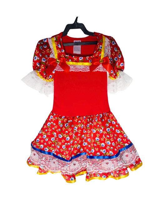 VESTIDO JUNINO MARIA ALINE- INFANTIL