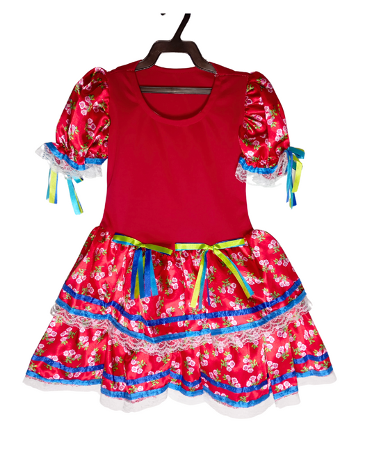 VESTIDO JUNINO MARIA ALINE- INFANTIL