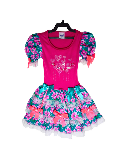 VESTIDO JUNINO NAVANNA- INFANTIL