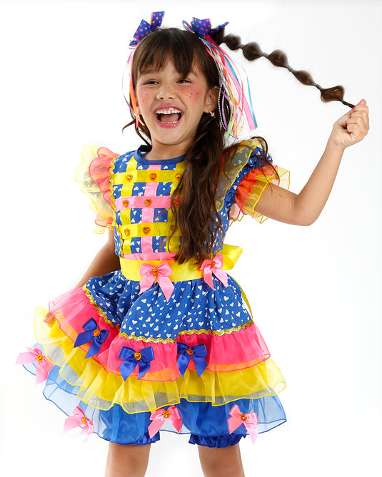 VESTIDO JUNINO POP CAKE- INFANTIL