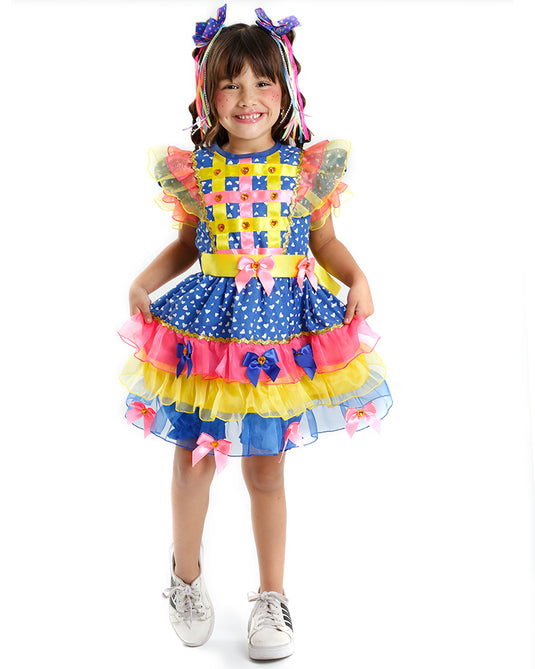 VESTIDO JUNINO POP CAKE- INFANTIL