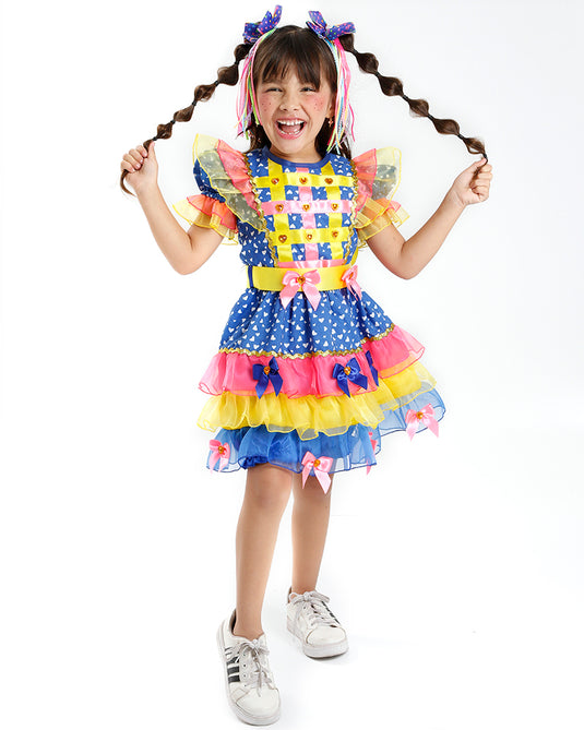 VESTIDO JUNINO POP CAKE- INFANTIL