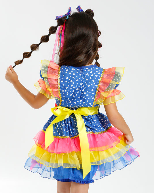 VESTIDO JUNINO POP CAKE- INFANTIL