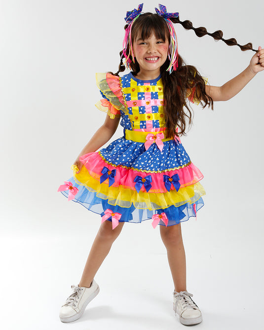 VESTIDO JUNINO POP CAKE- INFANTIL