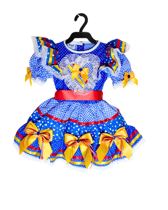 VESTIDO JUNINO QUEIJADINHA- INFANTIL