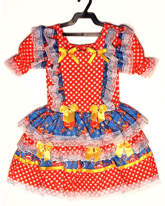 VESTIDO JUNINO SABRINA- INFANTIL