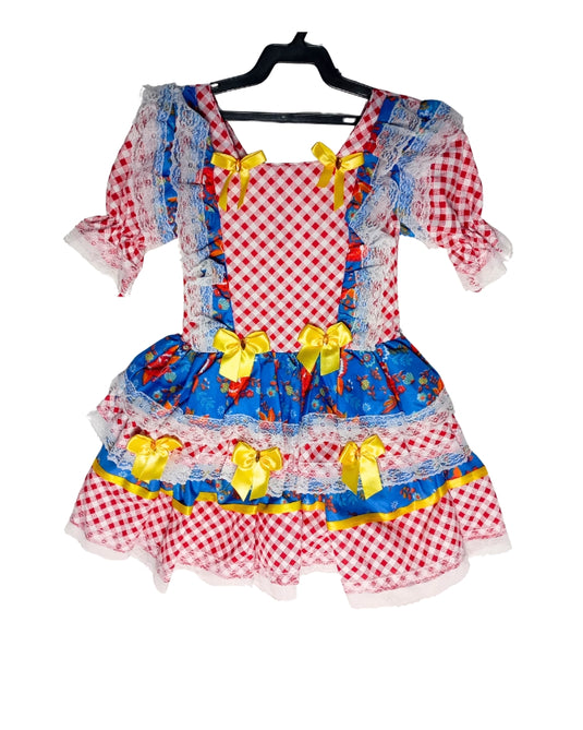 VESTIDO JUNINO SABRINA- INFANTIL