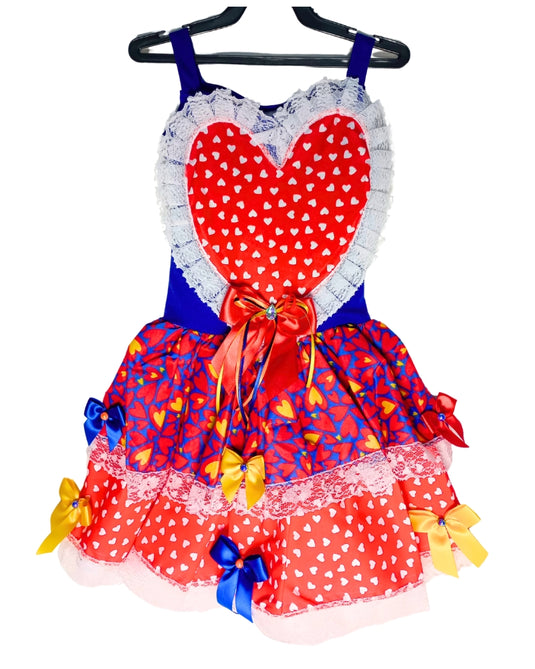 VESTIDO JUNINO SAFIRA- INFANTIL