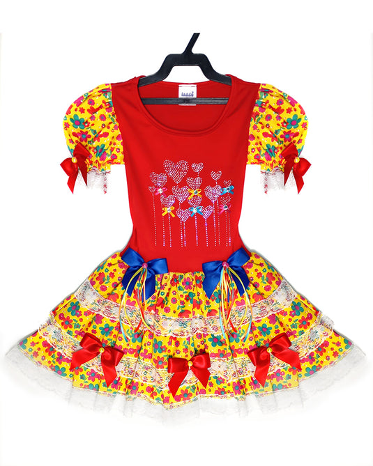 VESTIDO JUNINO NAVANNA- INFANTIL