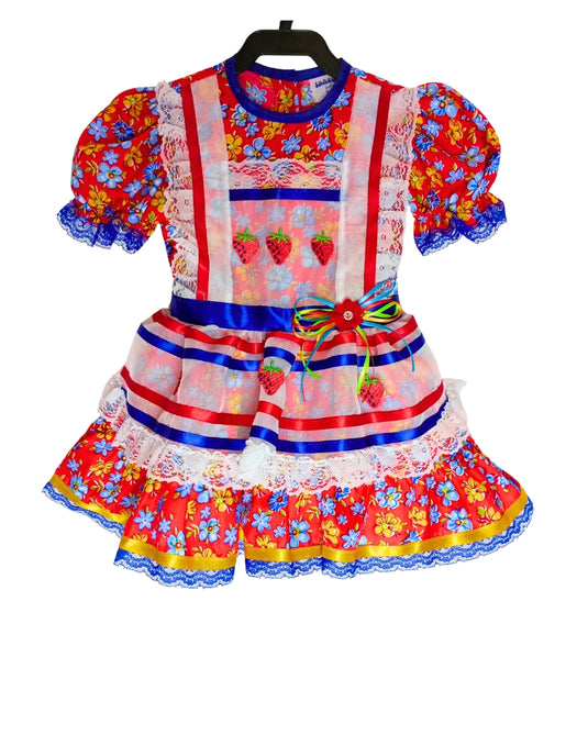 VESTIDO JUNINO SORVETINHO- INFANTIL