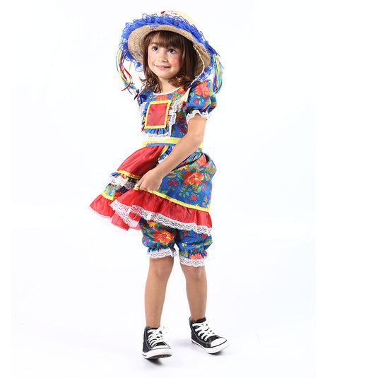 VESTIDO JUNINO BELLA- INFANTIL