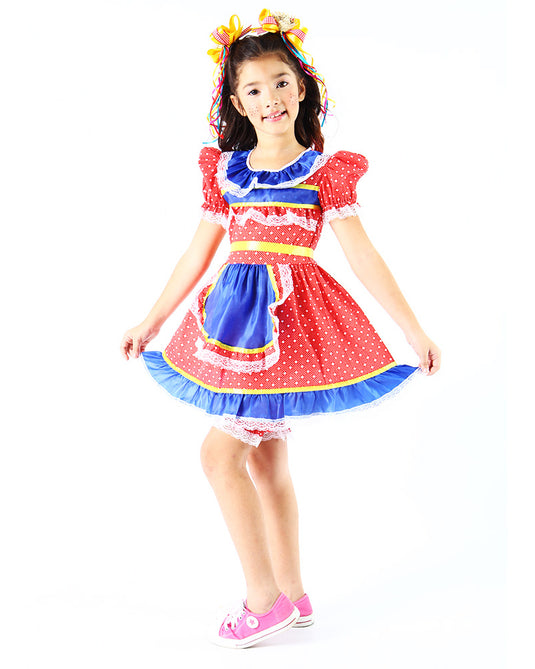 VESTIDO JUNINO BERENICE- INFANTIL