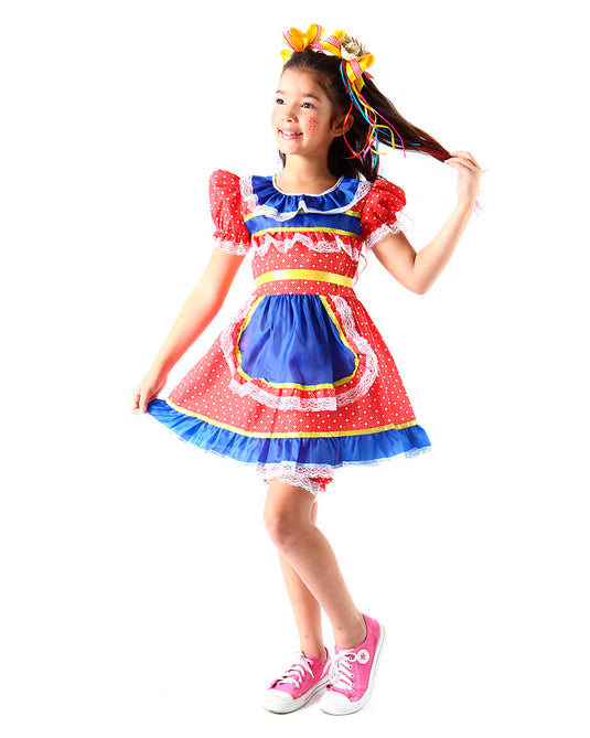 VESTIDO JUNINO BERENICE- INFANTIL