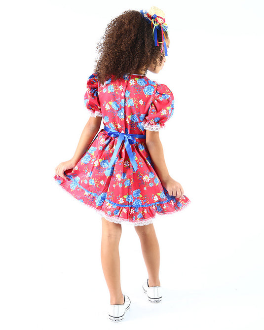 VESTIDO JUNINO BRITANNY INFANTIL